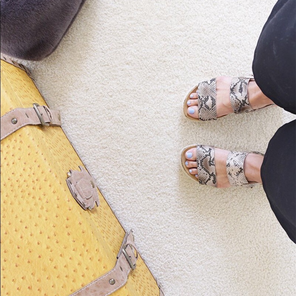 kazoo python printed sling back sandal espadrille - Picture 4 of 8